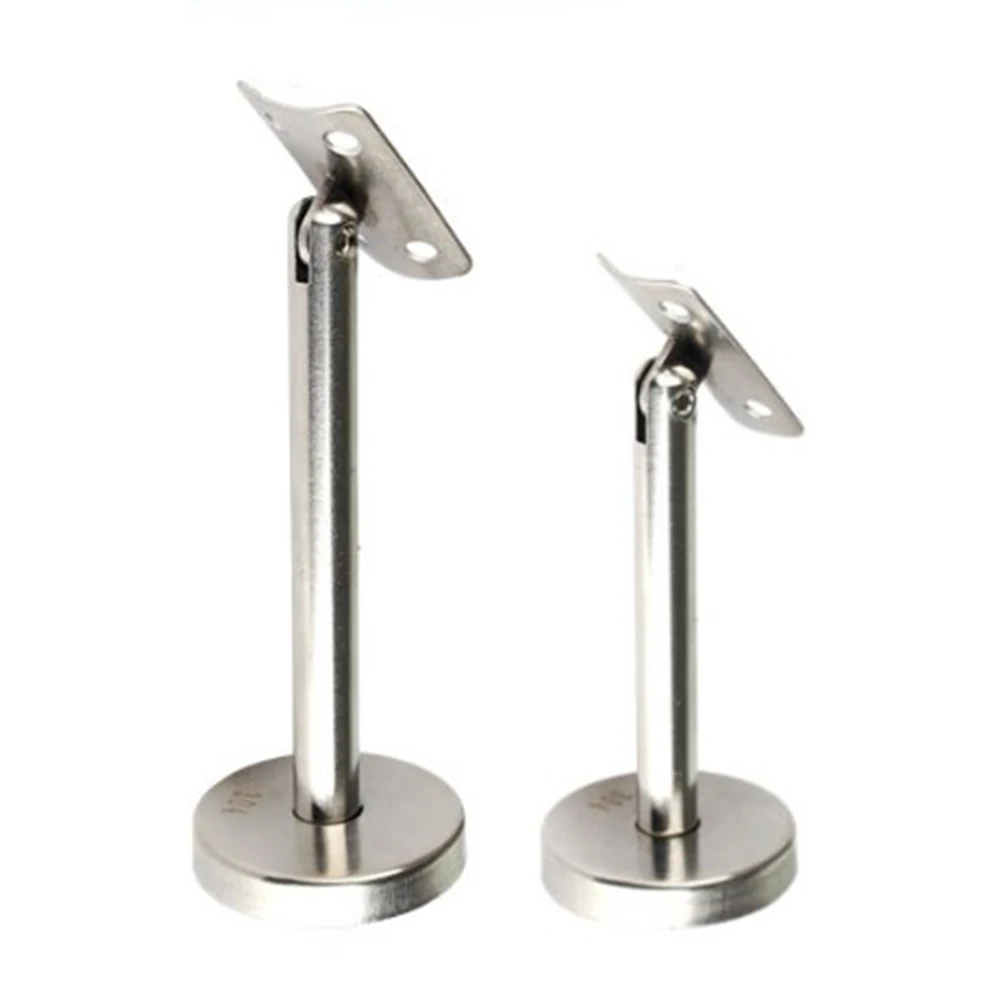 3 Pcs Stair Handrail Brackets Adjustable Column Straight Bracket 304 Stainless Steel Handrail Wall Support Fixed Hardware