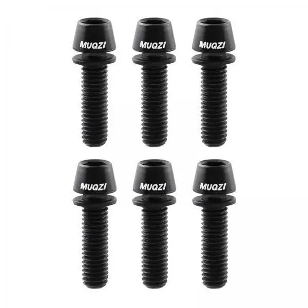 Black Stainless Steel Bike Stem Screws Kit Lightweight Bicycle Handlebar Fixing Bolts for Cycling Tools Supplies