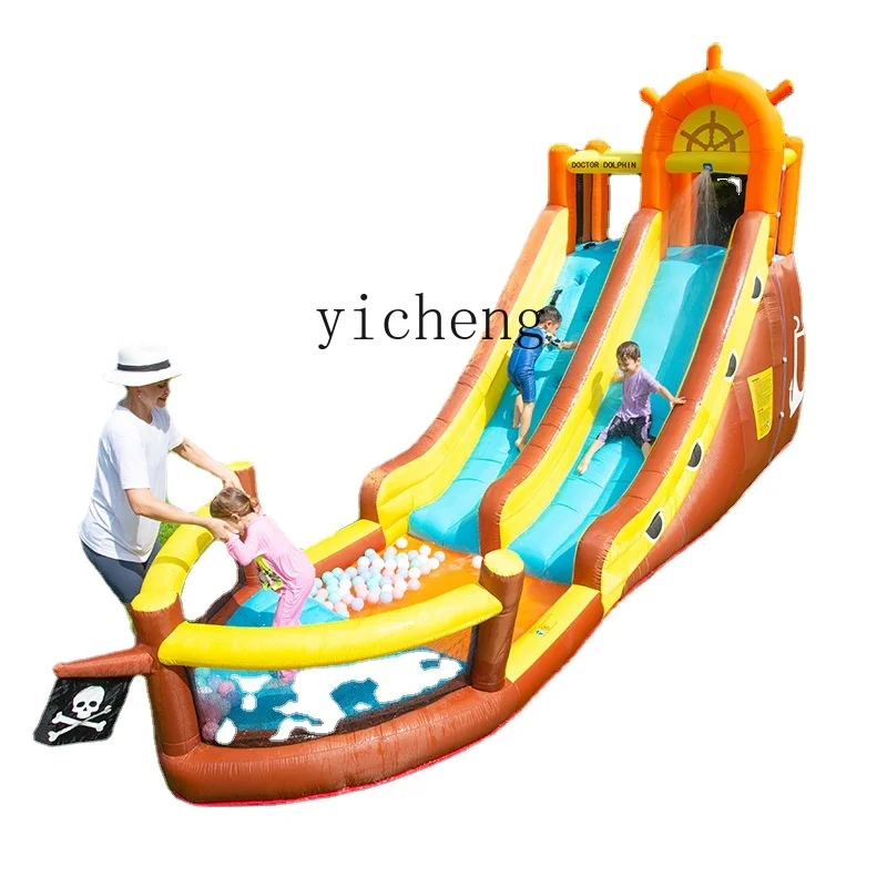 

YY Home Indoor and Outdoor Children Trampoline Slide Trampoline Inflatable Castle Naughty Castle