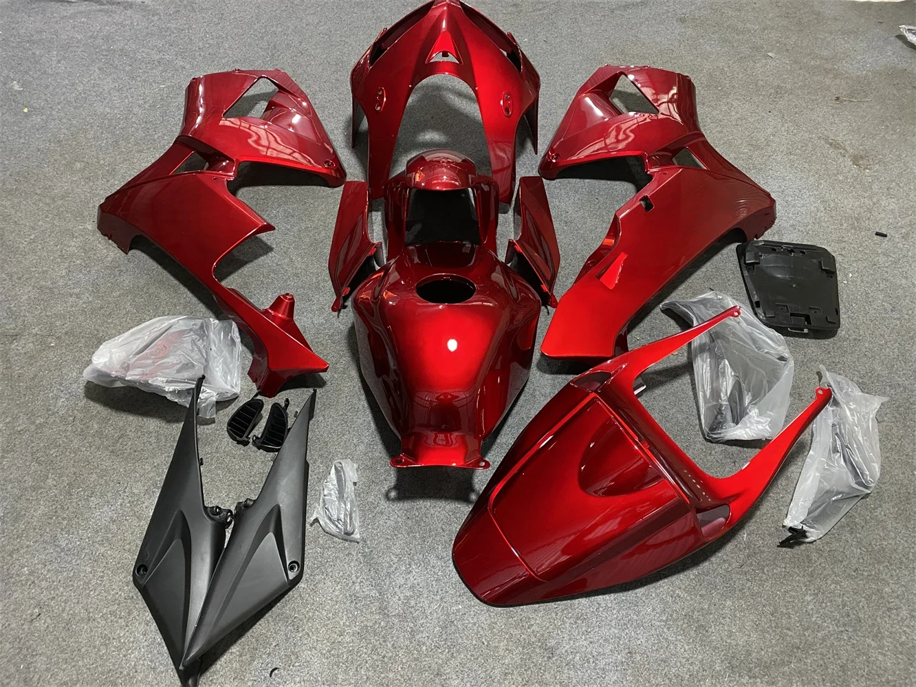 a/Motorcycle Fairing Kit For CBR 600 RR 2005 2006 Bodywork CBR600RR 05 06 Injection 600RR Gloss F5 Premium Plastics Candy red view 3