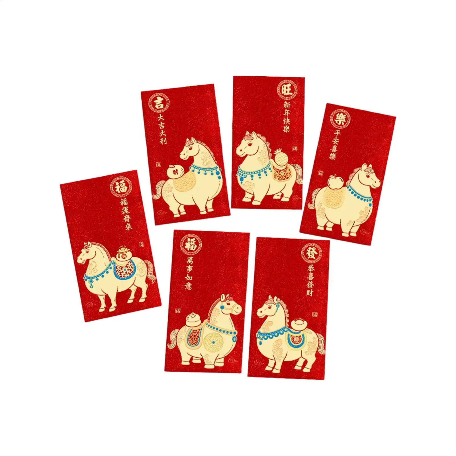 مظاريف المال رقائق الذهب النقش التقليدية القمرية الجديدة 2026 المغلفات الحمراء للزواج المشاركة عيد ميلاد الربيع