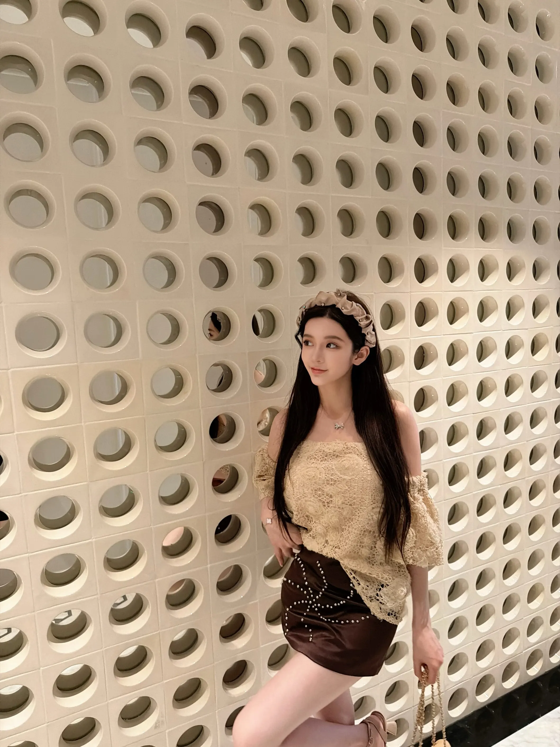 

Nane French Sle Embroidered Beads Satin f Skirt Hollow out One oulder Fireworks Sequin High Waist Bodycon Skirt