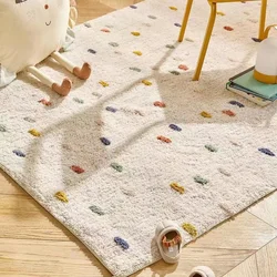 Alfombra peluda de felpa para niños, alfombrilla moderna para sala de estar, decoración de habitación, dormitorio