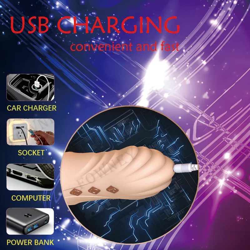 Realistic Finger Vibrator for Women G Spot Stimulate Clitoral Vagina Massager Heating hand Dildo Masturbator Anal Adult Sex Toys 2
