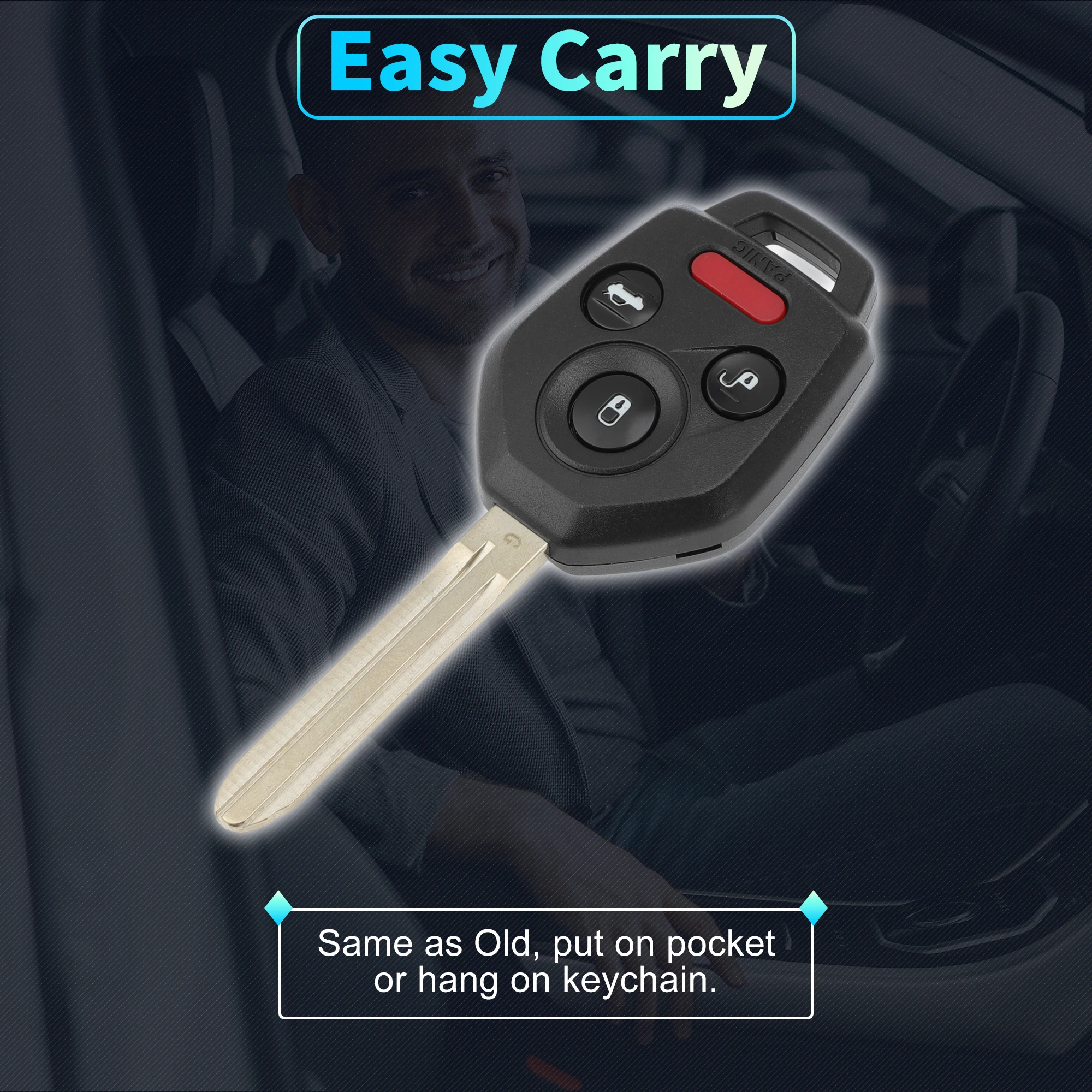 UXCELL CWTWB1U811 Subaru Impreza 2012-2017용 315 MHz 열쇠가 없는 출입 원격 키 Fob