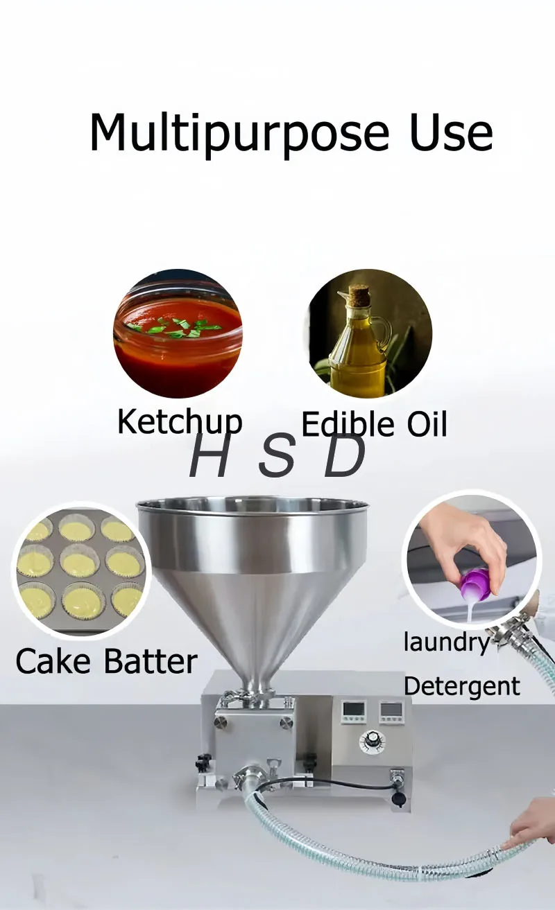 Pastry Cream Filler Automatic Puff Jam Injector Desktop Cake Filling Machine