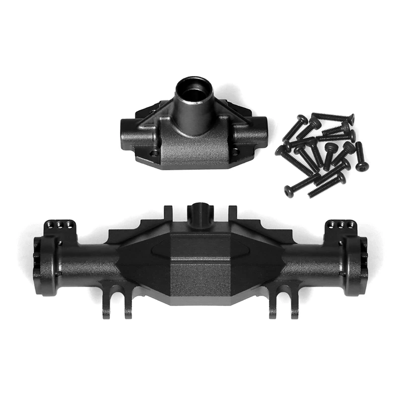 RC Car Upgrade Quick Release Front Rear Axle Bridge Shell Kit for LOSI 1/18 Mini LMT 4X4 Brushed Monster Truck Black