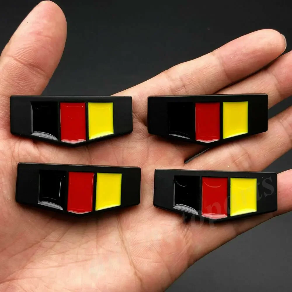 

4x Metal Germany Deutschland Flag Car Fender Rear Emblem Badge Decal Sticker