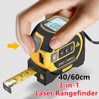 3 In 1 Laser Tape Measure Rangefinder Infrared High-precision Intelligent Electronic Ruler Cross Line Measuring Instrument Level