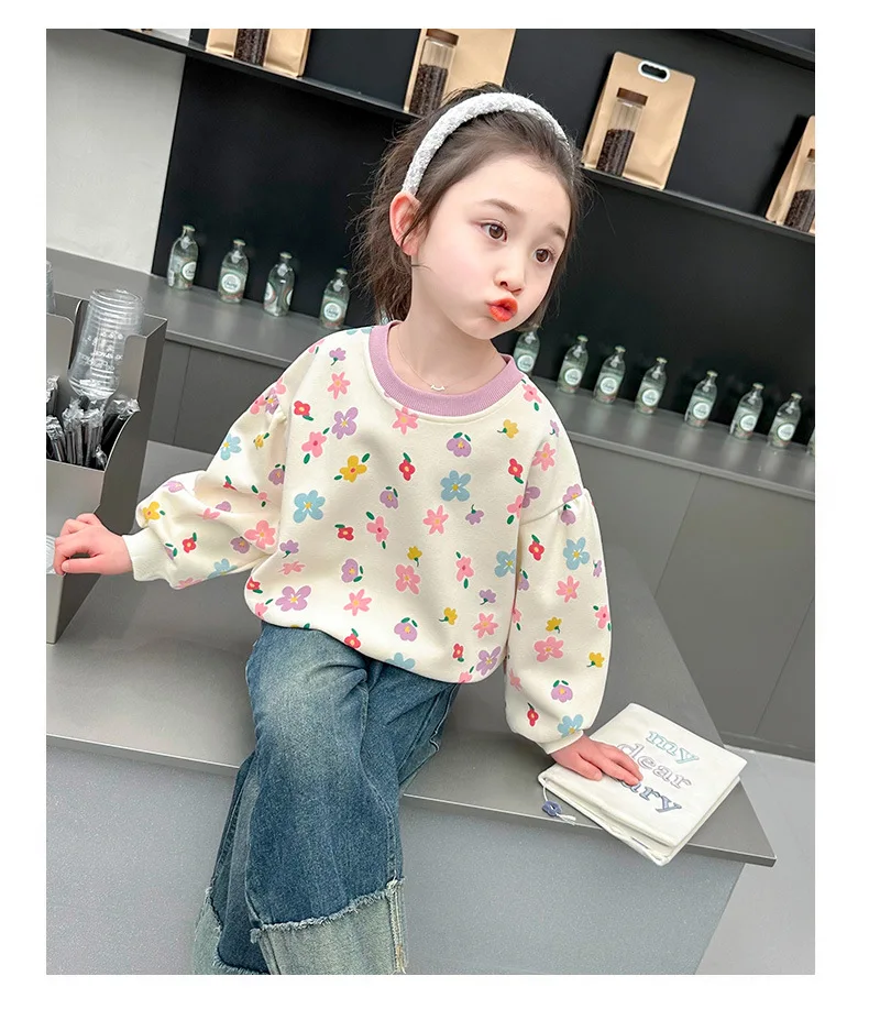 Kinderkleidung 2026 Neue Herbst-Sweatshirts Niedliche Kleinkind-Mädchenkleidung Baumwolle Kinder-Oberteil Oberbekleidung 1-8 Jahre – Detail 22