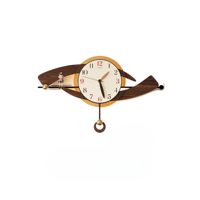 

Creative wall clock, antique clock in the living room, simple modern atmospheric clock, dining table wall watch