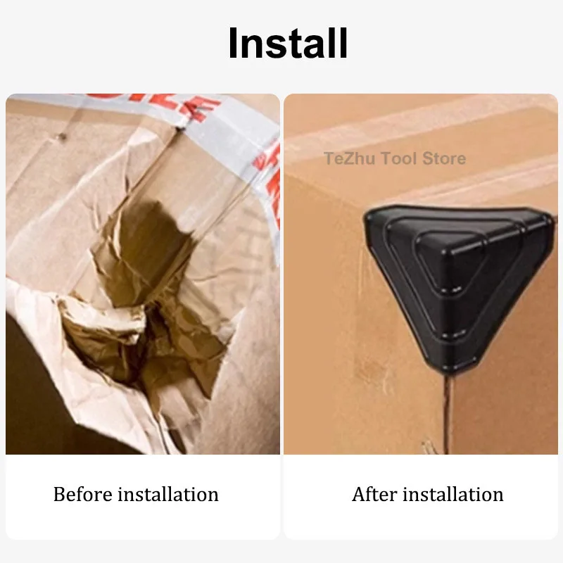 Plastic Corner Protection Cardboard Box, Three Sided Anti-collision Corner Protection, Plastic Protective Cover
