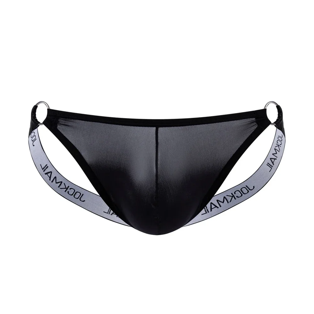 Ice Silk Autumn Spring Ice Silk Briefs Men Underpants Breathable Comfortable Fit Elastic High Stretch Male Lingerie
