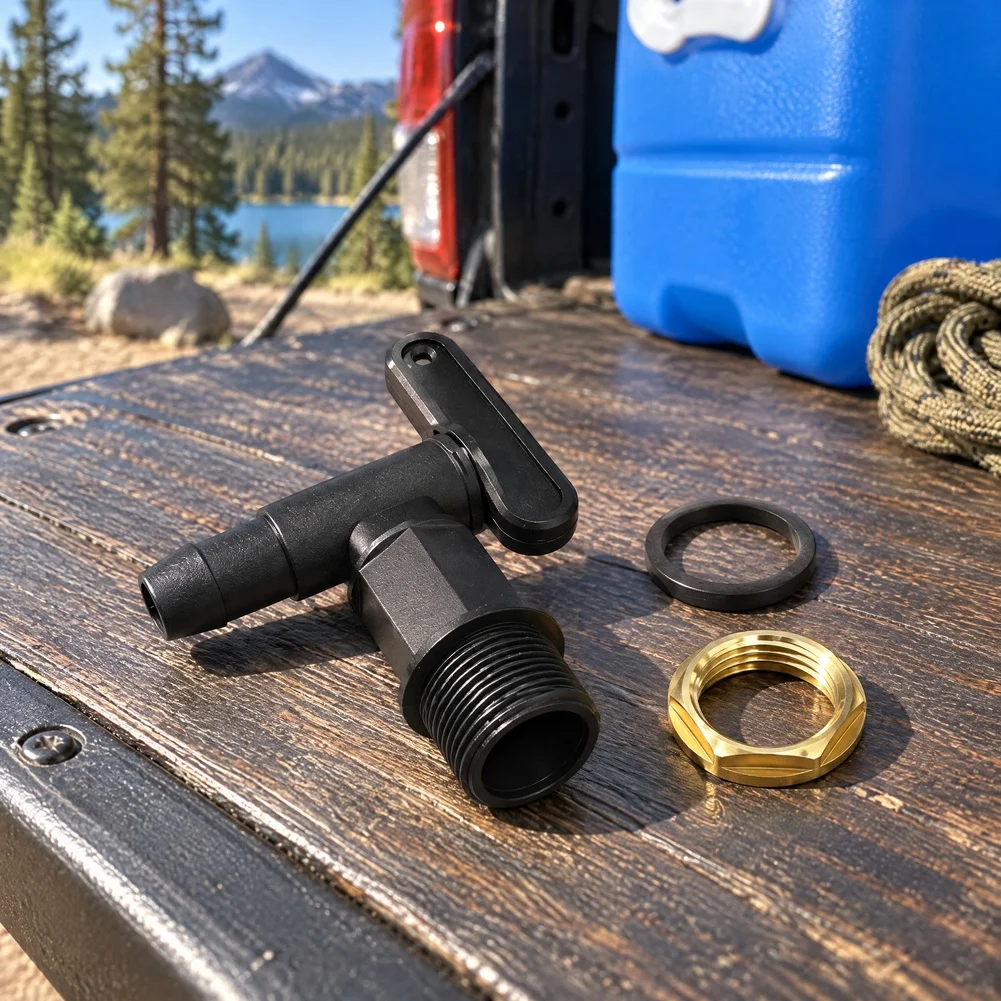 3/4 inch NPT Plastic Spigot Faucet Replacement for Drum and Bucket Water Dispensing Systems with Gasket Sealing