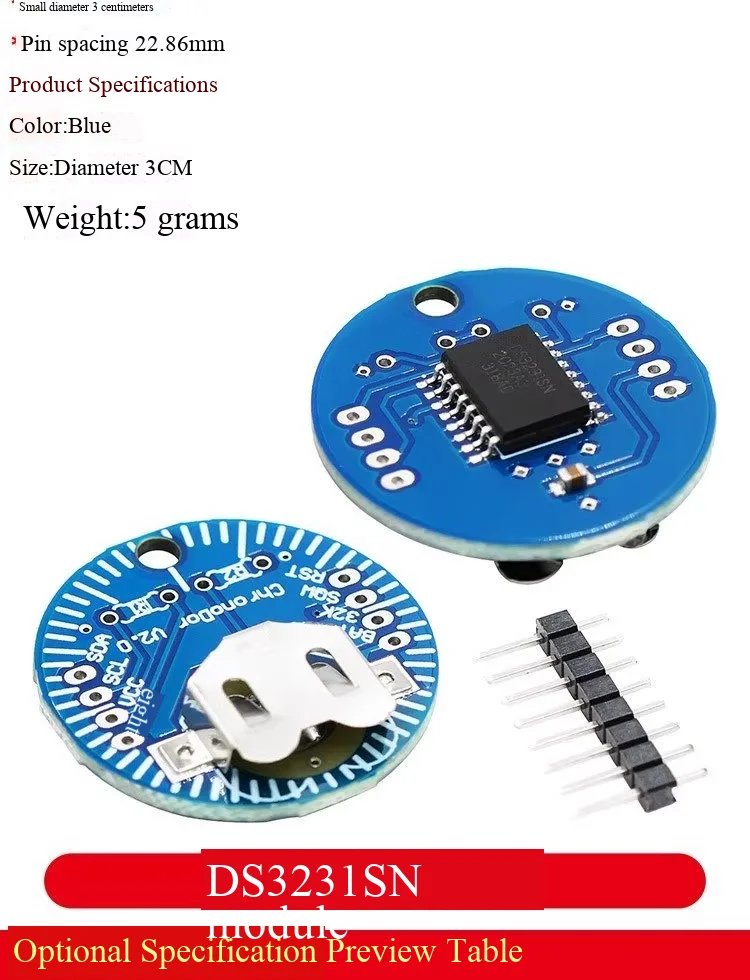 Raspberry Pi RTC-Modul – hochpräzises DS3231-Uhrmodul, Batterien nicht enthalten. – Detail 12