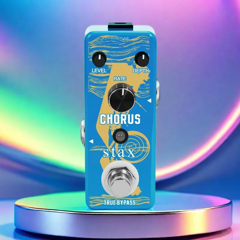 

Stax Guitar Analog Chorus Pedal Ensemble Effects Sound BBD Circuit Chip Studio True Bypass Aluminum Alloy Body For Bass