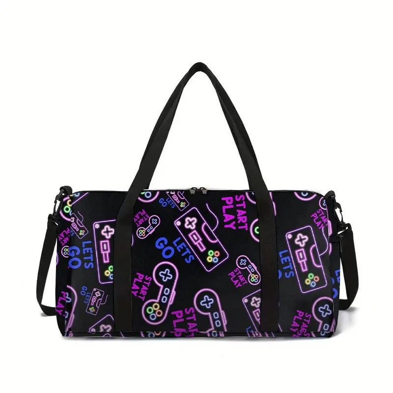 

Сумка-кроссбоди в форме бочонка для хип-хопа и футбола, с 3D-принтом, большая вместимость, для путешествий, спорта на открытом воздухе, тренажерного зала, йоги