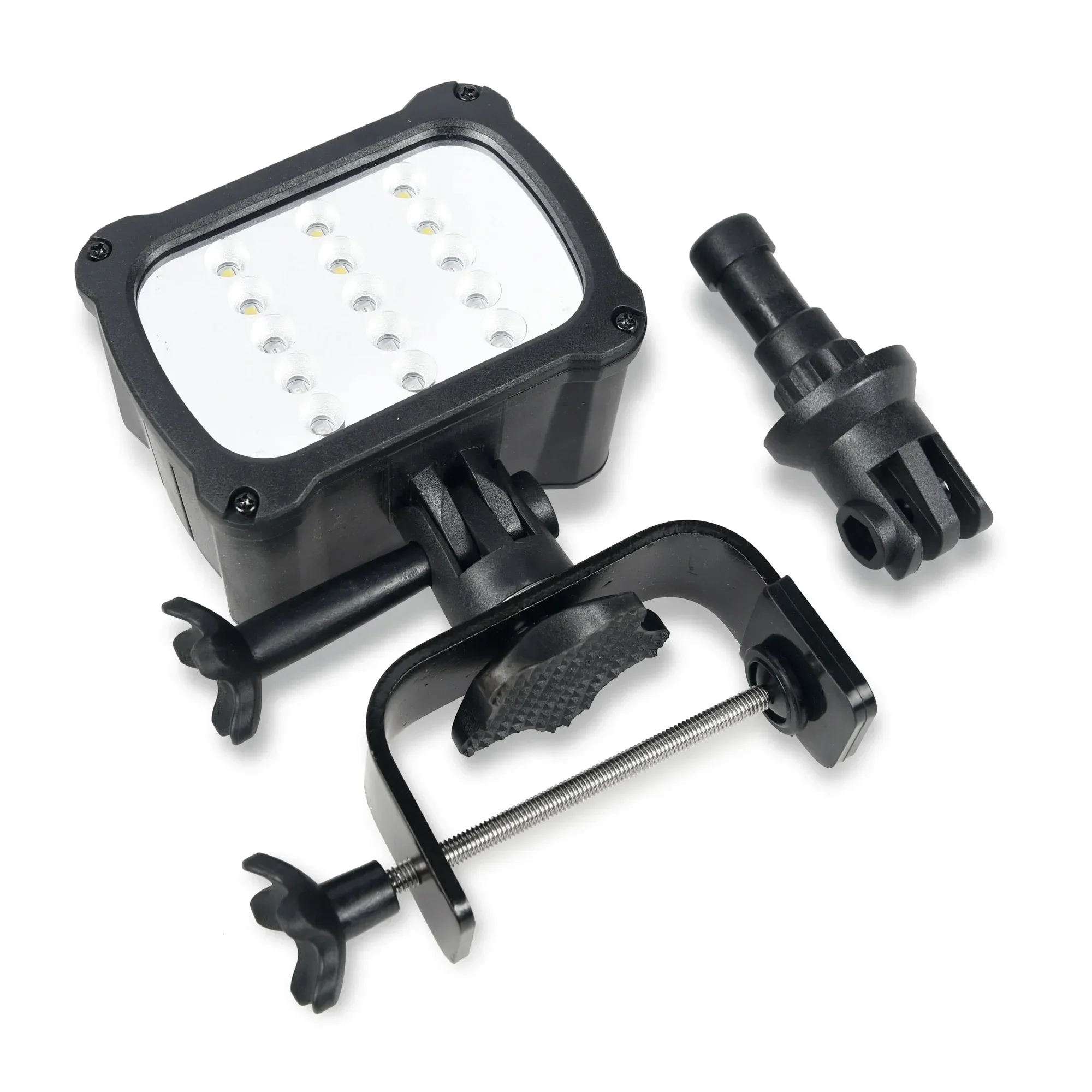 

300 Lumen Multi-function LED Sport Light: 360° Adjustable Beam, 6H Battery, Waterproof for Outdoor - White/Red/UV Light