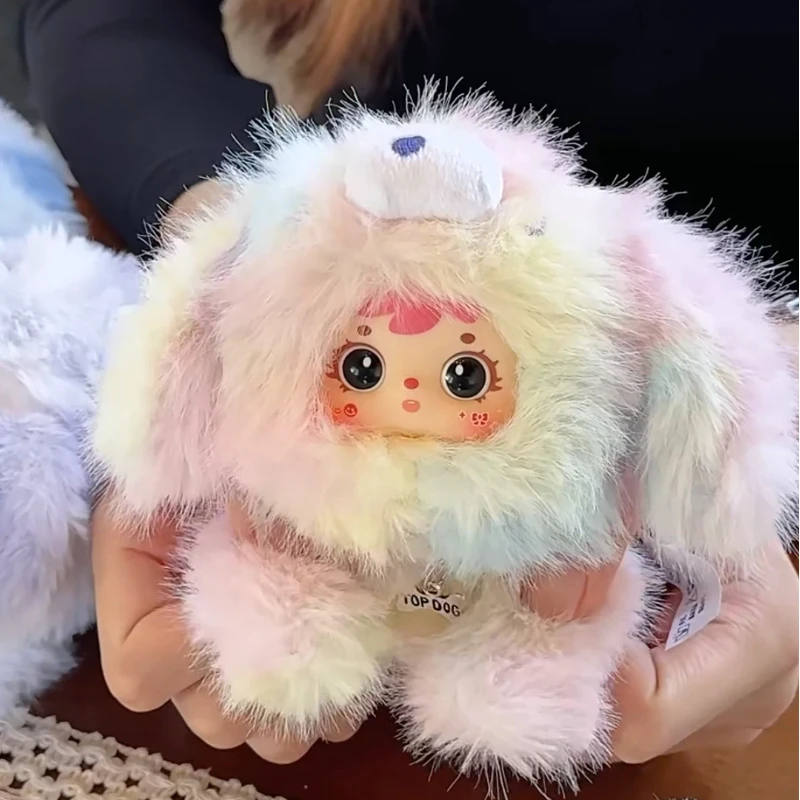 صندوق صموئيل الجميل للكلاب العمياء - مجموعة سلسلة مفاتيح قطيفة لطيفة، لعبة حيوانات عشوائية محشوة للفتيات، هدية إكسسوارات حقيبة كاواي