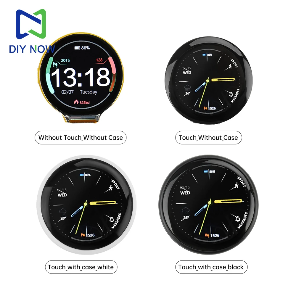 1.28 polegadas display circular 240*240 ips gc9a01 display ESP32-C3 wifi módulo de placa de desenvolvimento bluetooth integrado ESP32-C3-MINI-1U
