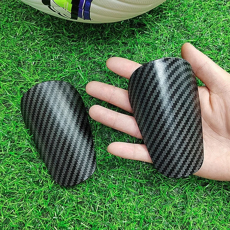 GOBYGO Carbon Fibe Mini Football Shin Guards Extra Football Shin Dzieci Dorośli Shin Guards Sprzęt ochronny Piłka nożna Shin Support