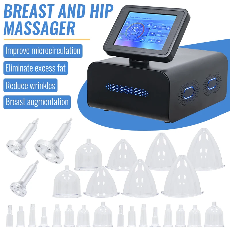 Portable breast enhancement vacuum cup breast enhancement  enhancement machine