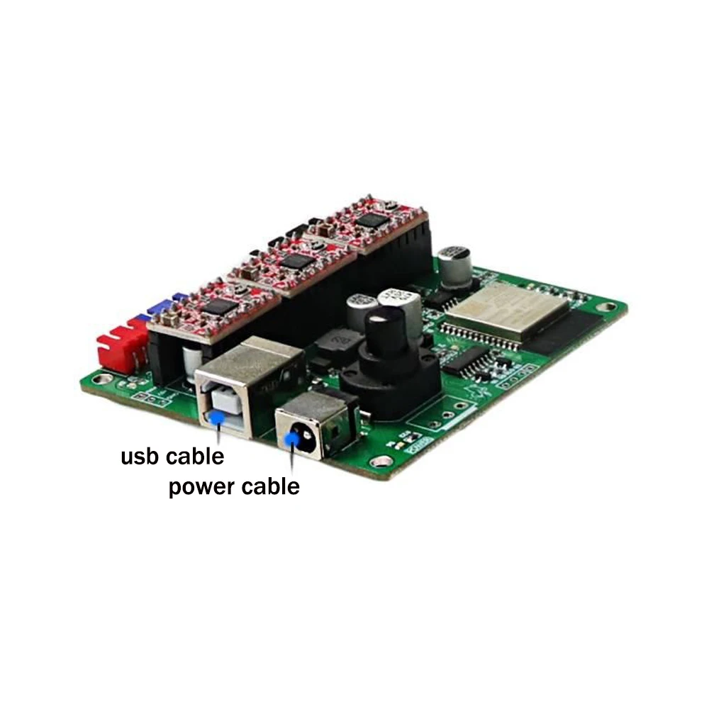 3-Axis ESP32 Small Laser Engraving Machine Control Board Dual-Core 32-Bit Writing Machine Circuit Board Grbl Main Control Board