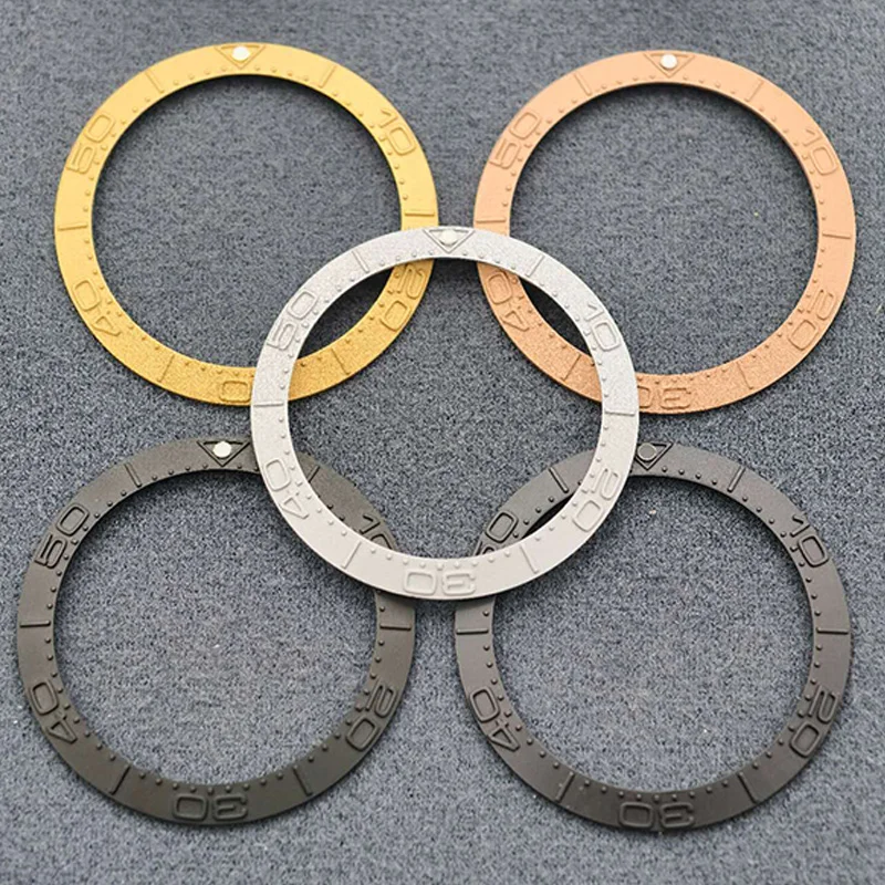 

Mod 38mm Curved Ceramics Bezel Insert Ring Fits For SKX007 SKX009 SUB GMT Watch Case NH35 NH36 Movement Men Watch Refit Parts