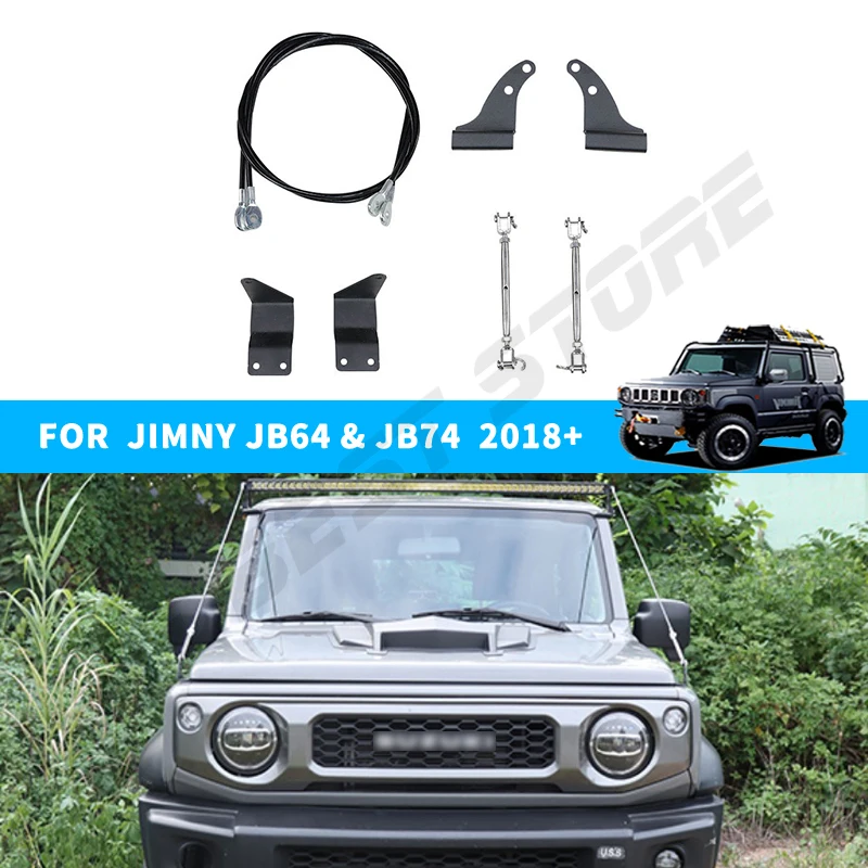 

Car Hood Obstacle Eliminate Rope Protector Deflect Low Hanging Branches Branches Brush For Suzuki Jimny JB74 JB64 2019+