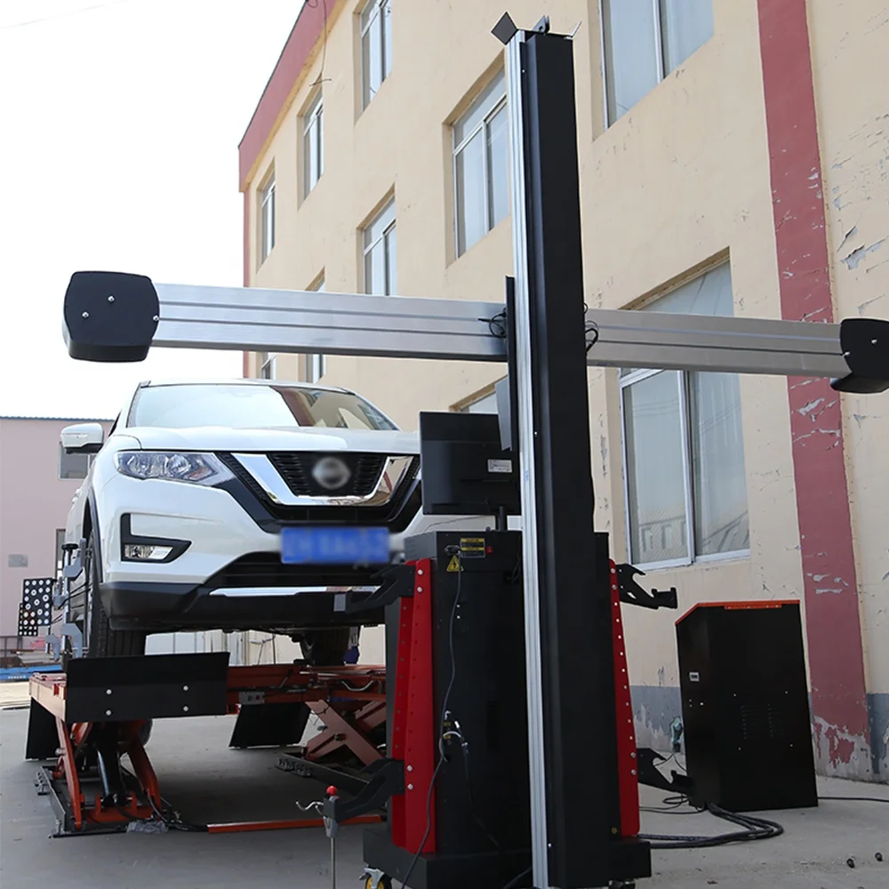 Luxury Auto Inspection Tracking 3D Wheel Alignment and Balancing Machine