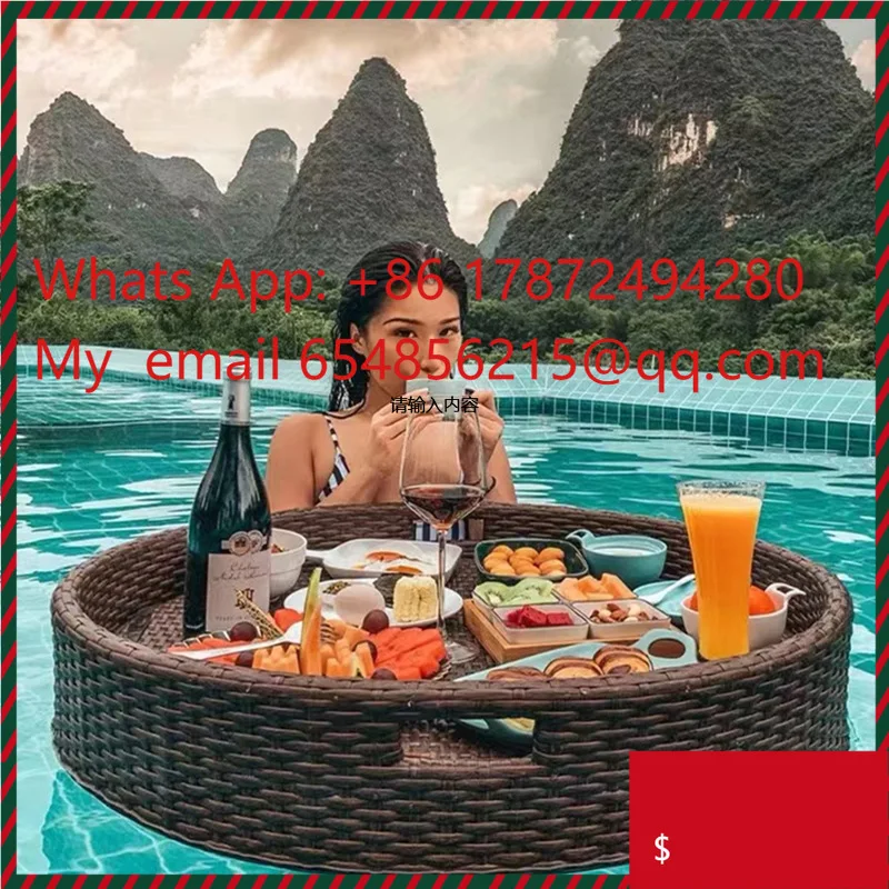 

Открытая плавающая тарелка с фруктами для отдыха, отеля, террасы, виллы, сада, бассейна, тренажерного зала, стирки и кухни, другие приложения