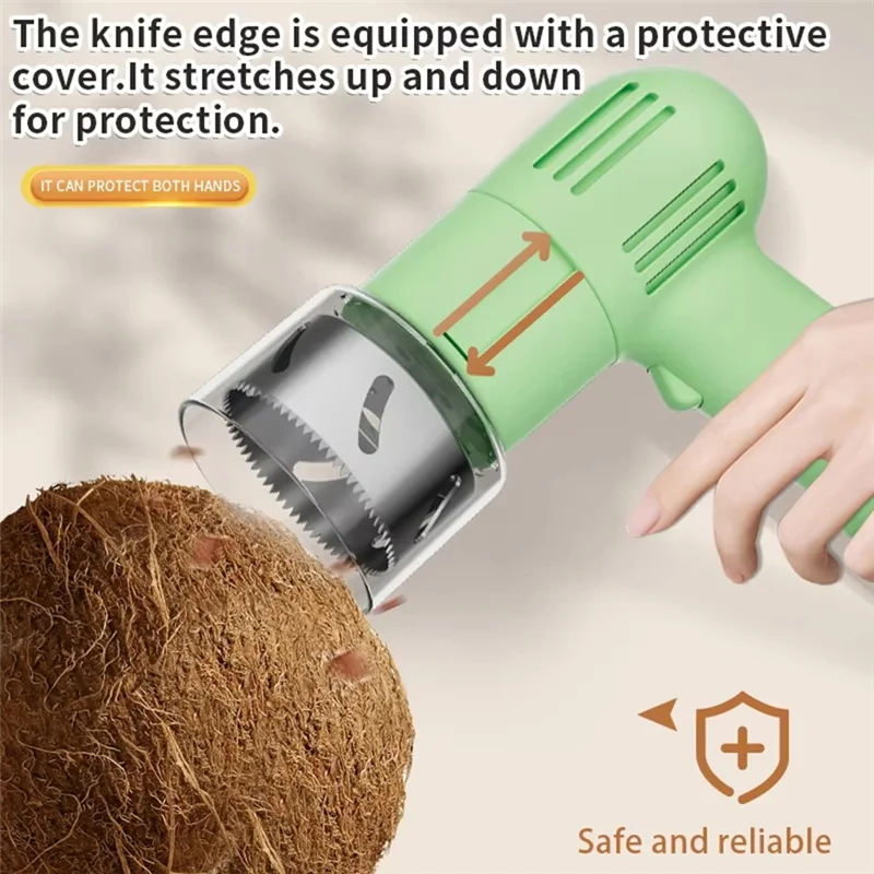 

ABLK Automatic Coconut Opener Easy To Open Lightweight Extract Coconut Water Effortlessly For Coconuts Water Coconut Meat
