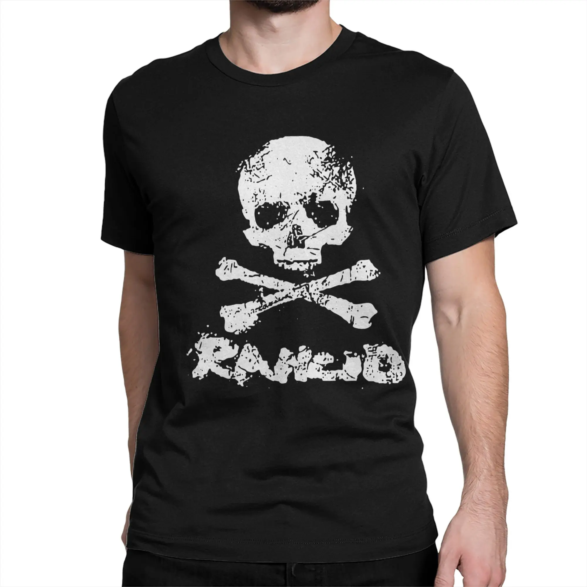 Vintage Rancid Priyatna Skull T-Shirts Men Women Crewneck Pure Cotton T Shirt  Short Sleeve Tee Shirt Birthday Present Clothes