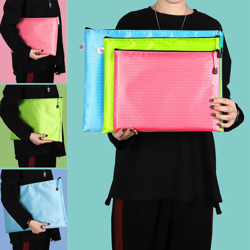 5Pcs A3 Document Zak A4 Rits Zak Pen Zak Waterdichte B4 Bestand Mappen Informatie Tas Student Test Papier Opslag tas Briefpapier
