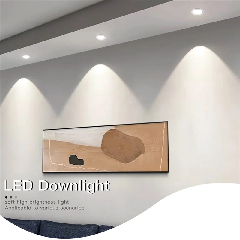 SOFT-Aluminum LED Spot Light 7W Recessed Ceiling Downlight Lamp Bulb 110V 220V Showcase Decorative Lighting
