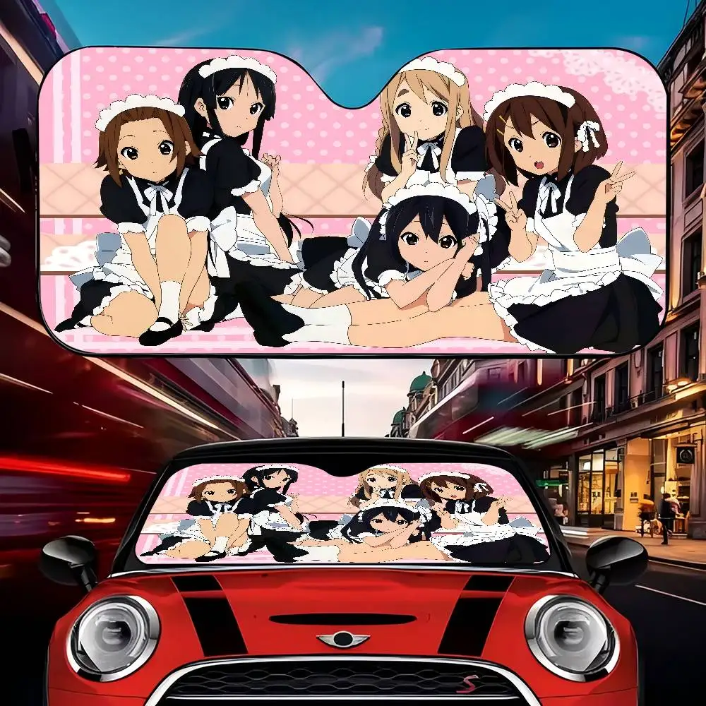 

2026 Горячая новинка: милый аниме-гобелен K-ON Kawaii, солнцезащитный козырек для автомобиля, накидка на лобовое стекло с подогревом, автомобильный солнцезащитный экран, автозонт от солнца
