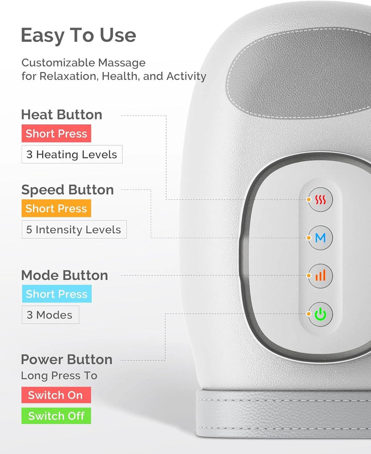 Hand Massager with Airbag Comp - Health Wellness Massage recensie en prijs