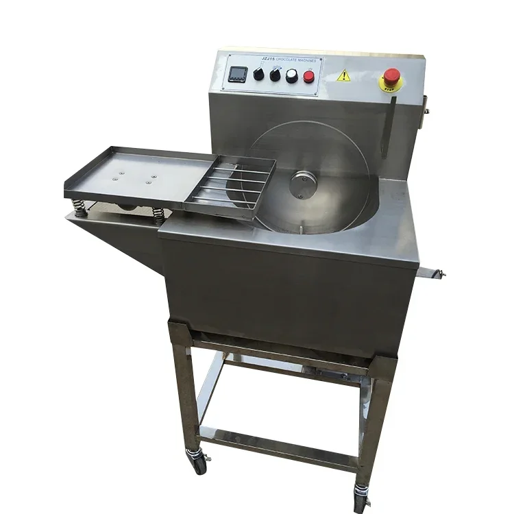 For New Small Chocolate Enrober Machine Automatic Cake Enrobing Machine Cooling Tunnel Chocolate Dipping Glazing Machine