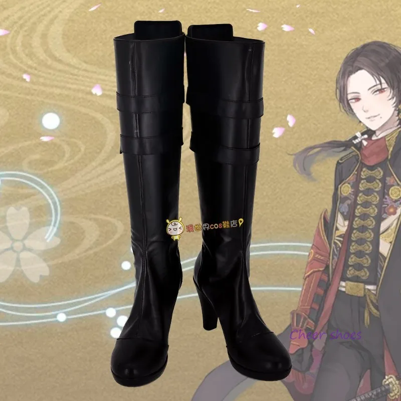 Anime Touken Ranbu Online Kashuu Kiyomitsu Cosplay Shoes for Men Comic Halloween Party Kashuu Kiyomitsu Cosplay Costume Prop