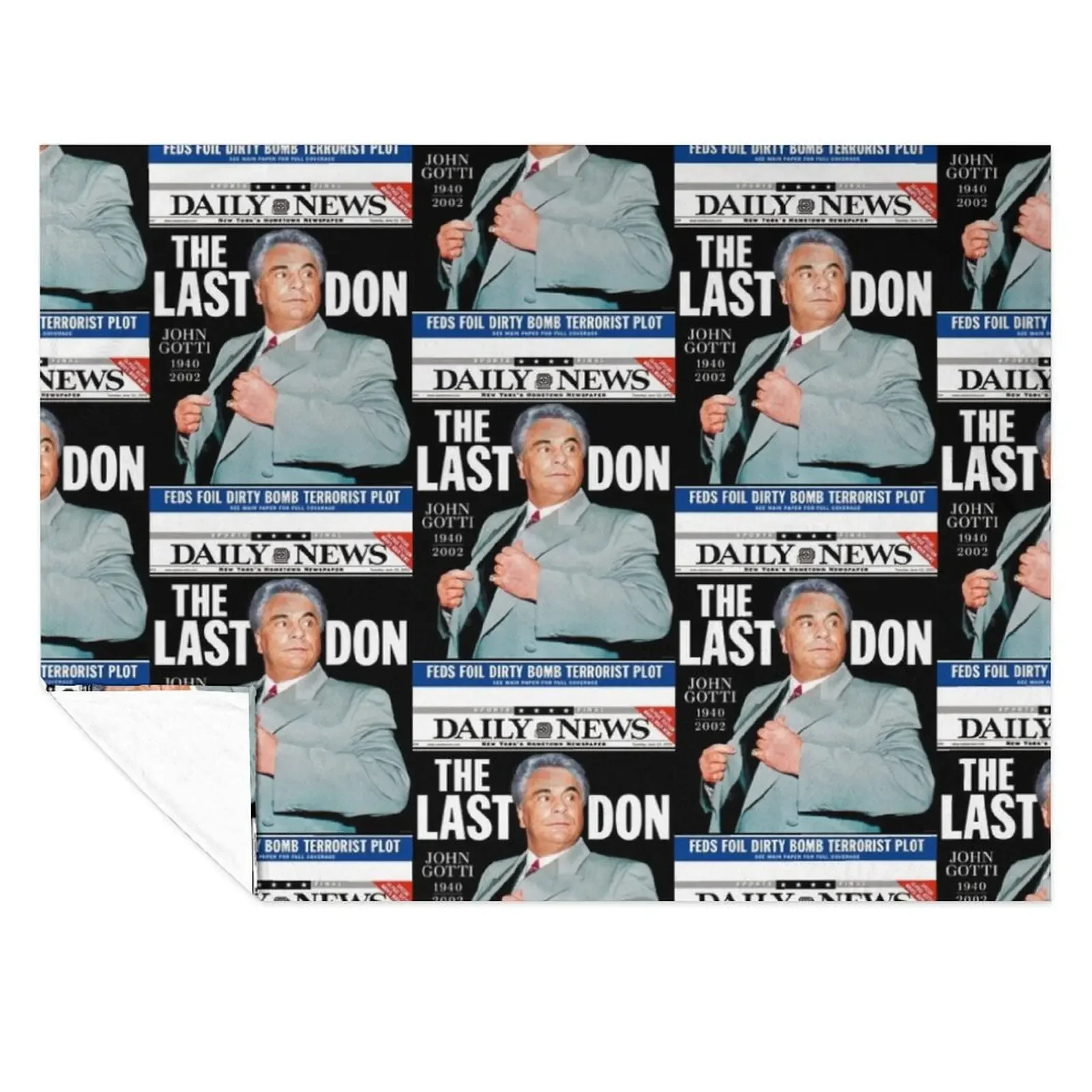 

John Gotti The Last Don Throw Blanket Retros decorative For Sofa Thin cosplay anime Blankets