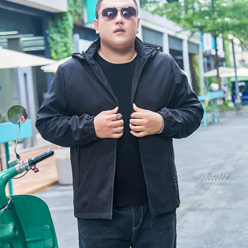 Plus size 160KG Spring Autumn Jackets 6XL 7XL 8XL Men Jackets