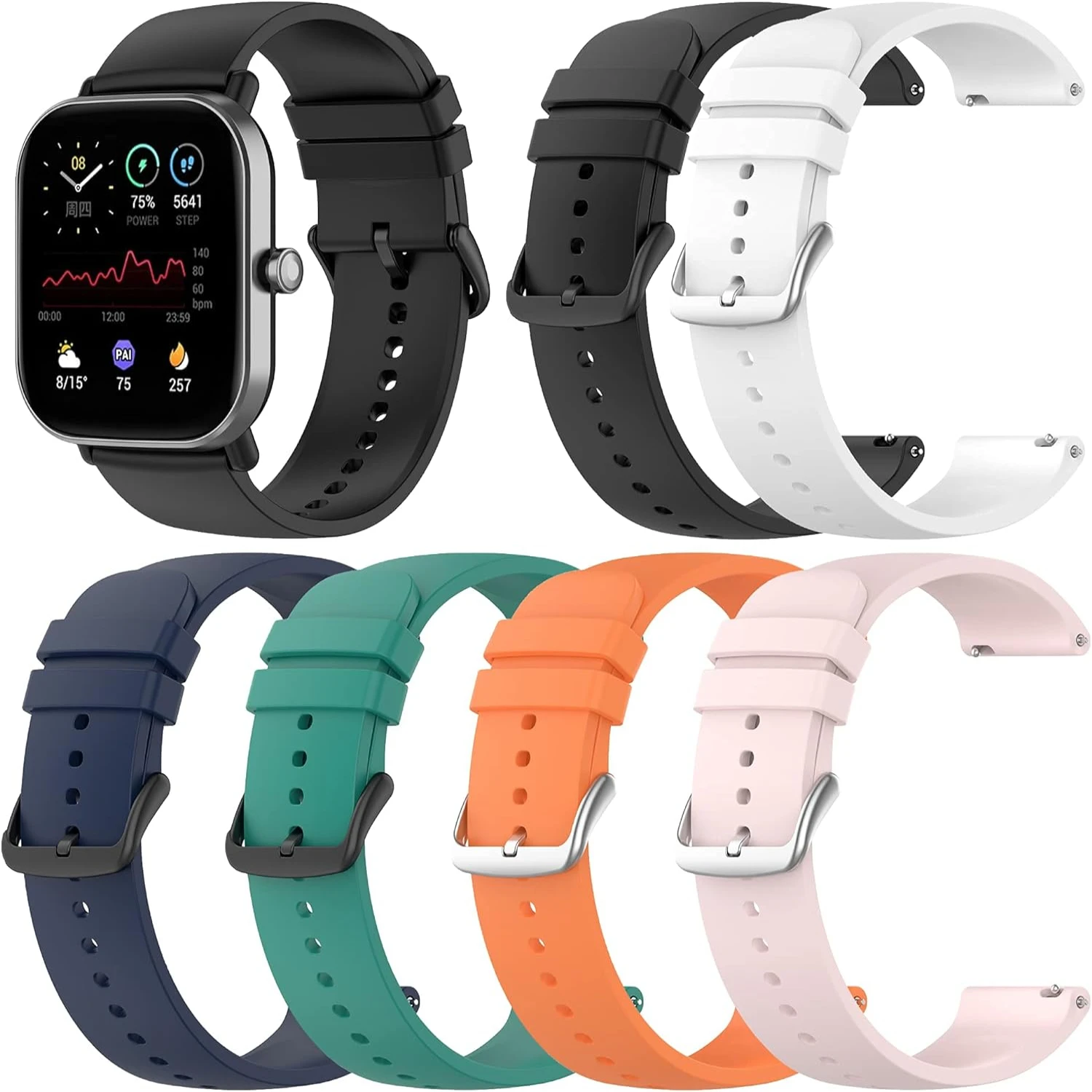 

Upgrade your CanMixs smart watch with these stylish and versatile silicone bands, guaranteed to add a touch of luxury to any out