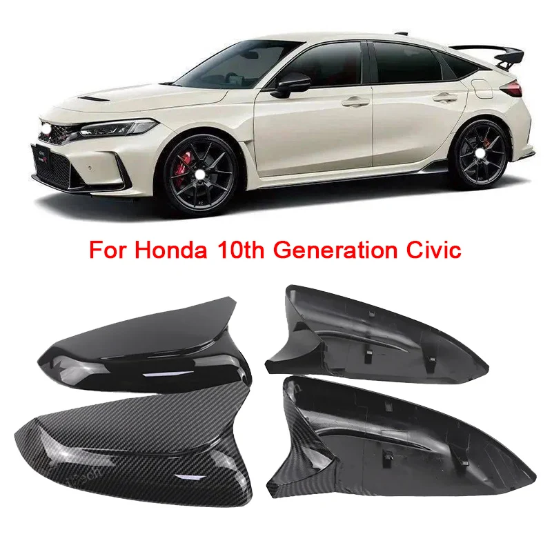 

For Honda 10th generation Civic 2016 2017 2018 2019 2020 2021 Car Side Door Rearview Side Mirror Cover Cap