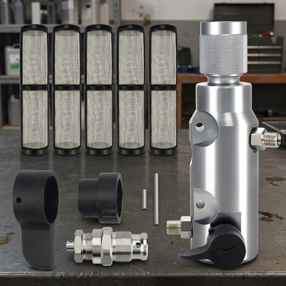 Plunger Filter Return Valve Stainless Steel 8x8x22cm with Reinforced Spiral Design and Uniform Coating for Equipment Safety