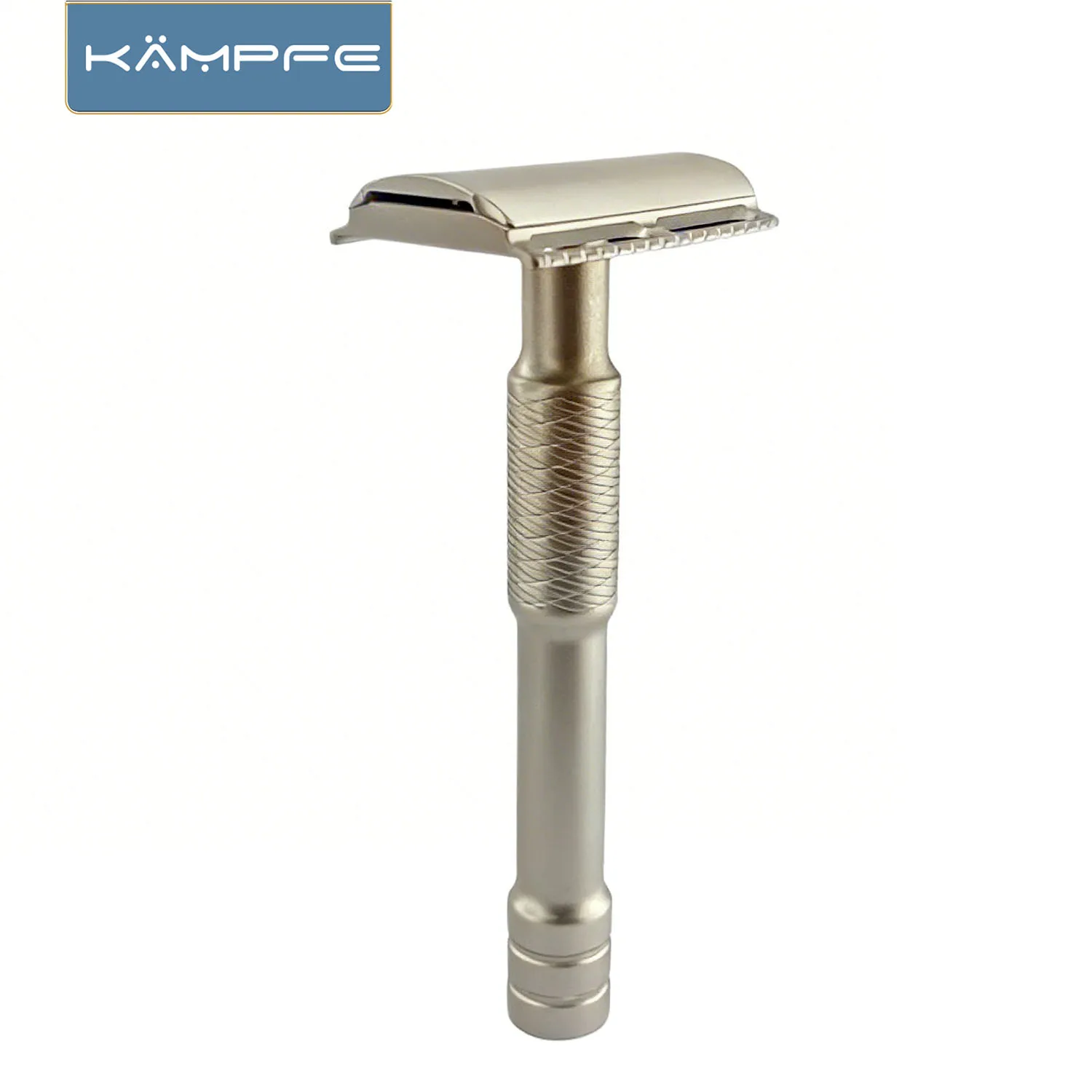 KAMPFE Vintage Manual Safety Razor Closed Comb Stainless Steel CNC Processed Men Shaver 5 replacement blades