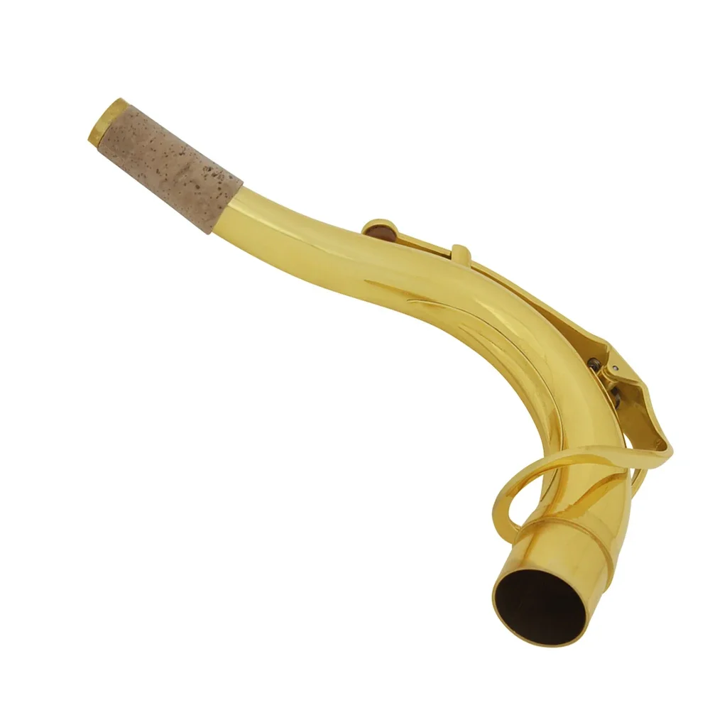 SLADE Tenor Saxophone Sax Bend Neck Brass Material Lacquered Gold Saxophone Neck 27.8mm Woodwind Instrument Replacement Parts