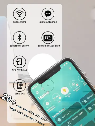 접착식 NFC 215 프로그래밍 가능 NFC 태그, 안드로이드 및 아이폰 504 바이트 메모리 호환, 13.56 Mhz 스마트 IC 스티커, 200 개, 500 개
