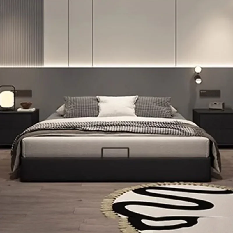 غرفة نوم سرير مزدوج فردي فاخر للأطفال تصميم حديث متعدد الوظائف سرير تدليك للنوم أثاث فندق موبليس المحمول #2