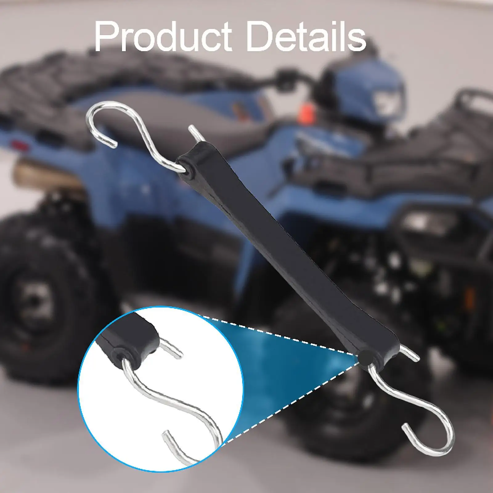 Black Rubber Battery Strap and Hook Hold Down Tool for Polaris Sportsman XP1000 Replacement