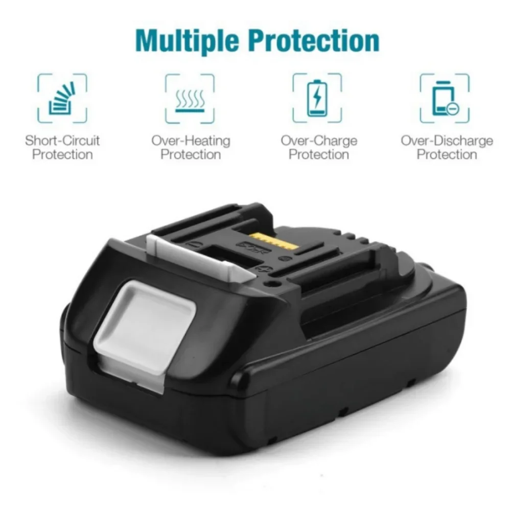 BL1815 بطارية ليثيوم أيون BL1830 BL1830B BL1840 BL1840B BL1850 BL1850B أدوات كهربائية بطارية مؤشر LED لماكيتا 18 فولت 3.0Ah